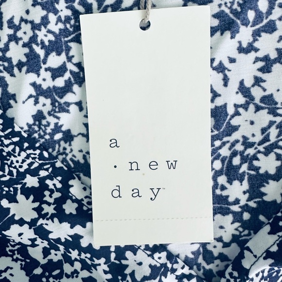 NWT A New Day Floral Dress / Navy & White / XXL - Picture 5 of 10